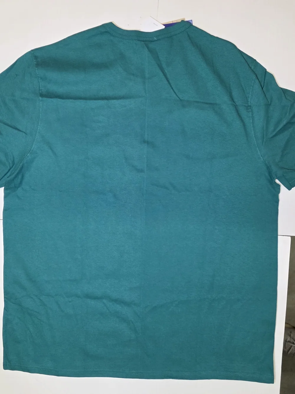 Champion Teal Short Sleeve Crewneck T-Shirt with Chest Logo - Picture 2 of 2